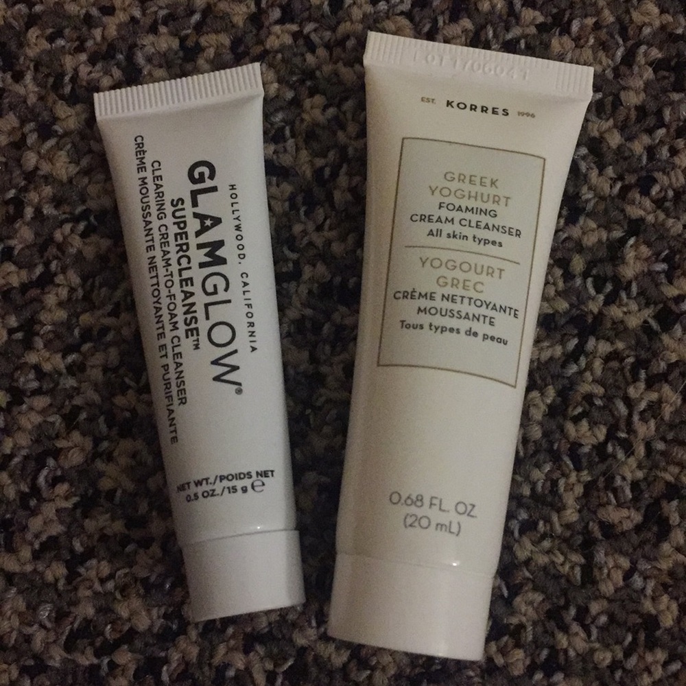 Korres Greek Yogurt GlamGlow supercleanse Cleanser